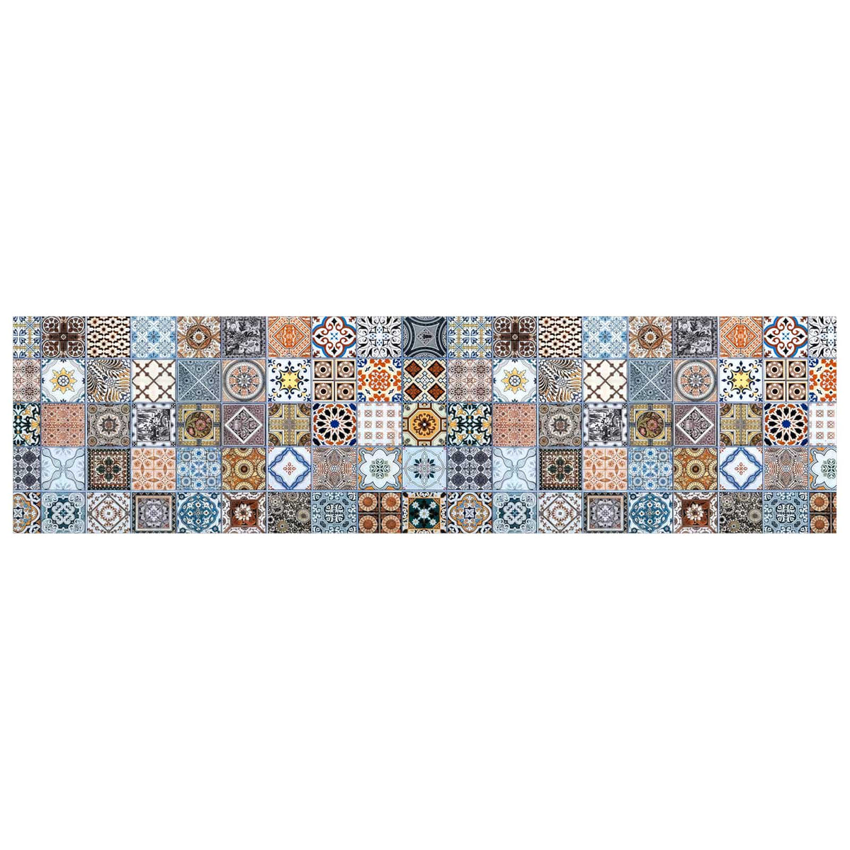 Πατάκια σκάλας 15 τμχ. 76 x 20 cm Μπλε Πολυεστέρας Ορθογώνιος - Pakobazaar