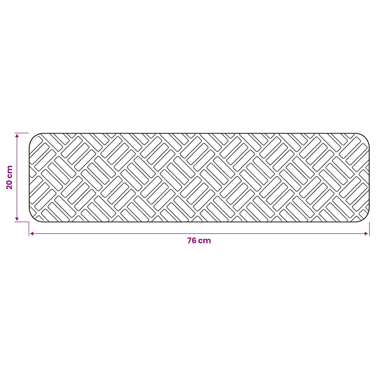 Πατάκια σκάλας 15 τμχ. 76 x 20 cm Μπεζ Πολυεστέρας Ορθογώνιος - Pakobazaar