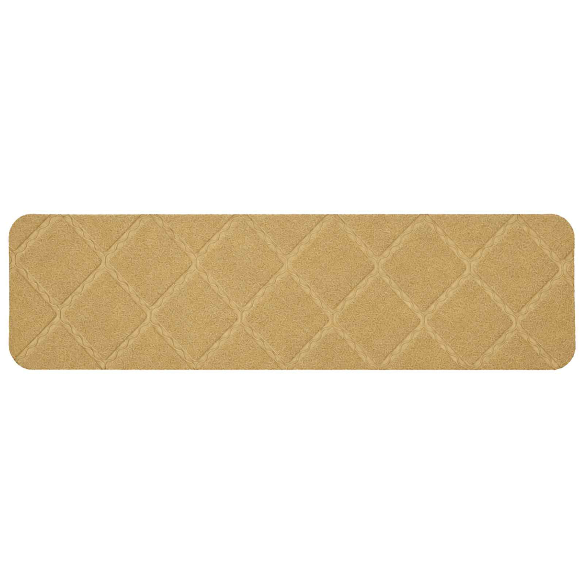 Πατάκια σκάλας 15 τμχ. 76 x 20 cm Μπεζ Πολυεστέρας Ορθογώνιος - Pakobazaar
