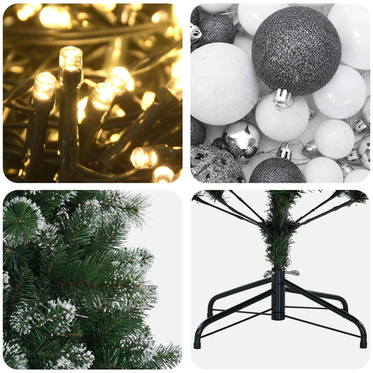 Τεχνητό Χριστουγεννιάτικο Δέντρο με Μπάλα 150 εκ. 150 LED - Pakobazaar