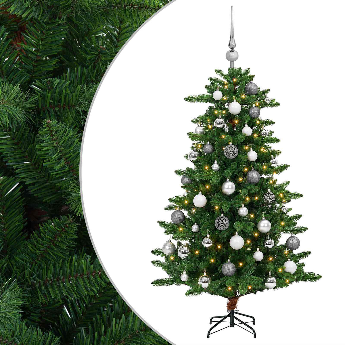 Τεχνητό Χριστουγεννιάτικο Δέντρο με Μπάλα 120 εκ. 150 LED - Pakobazaar