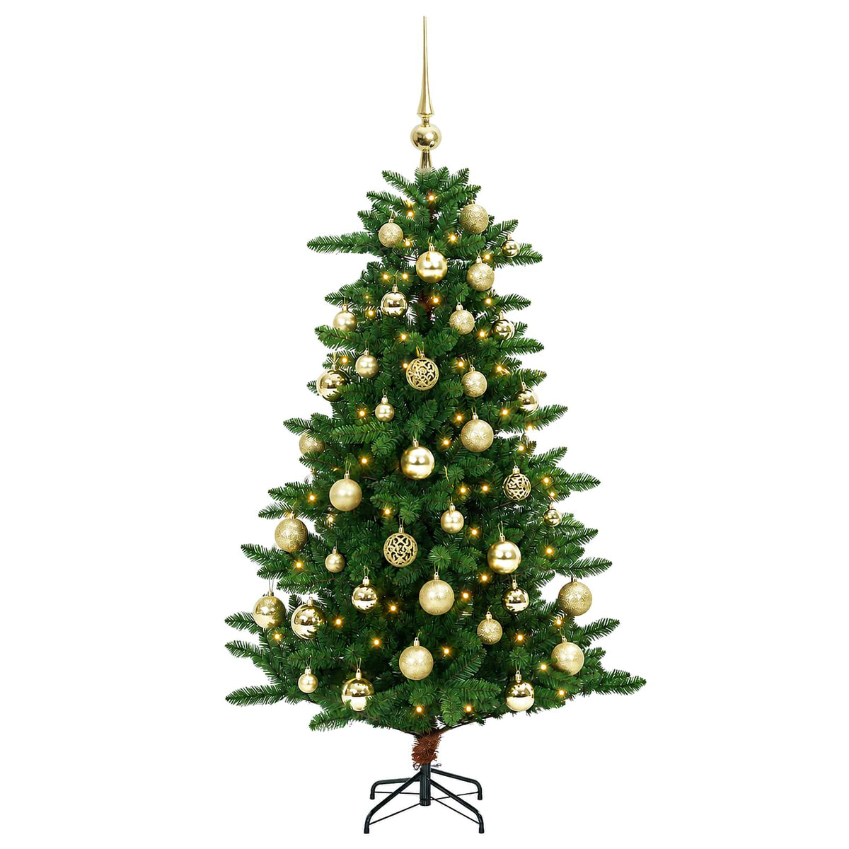 Artificial Christmas Tree with Bauble 120 εκ. 150 LED