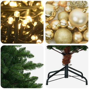 Artificial Christmas Tree with Bauble 150 εκ. 150 LED - Pakobazaar