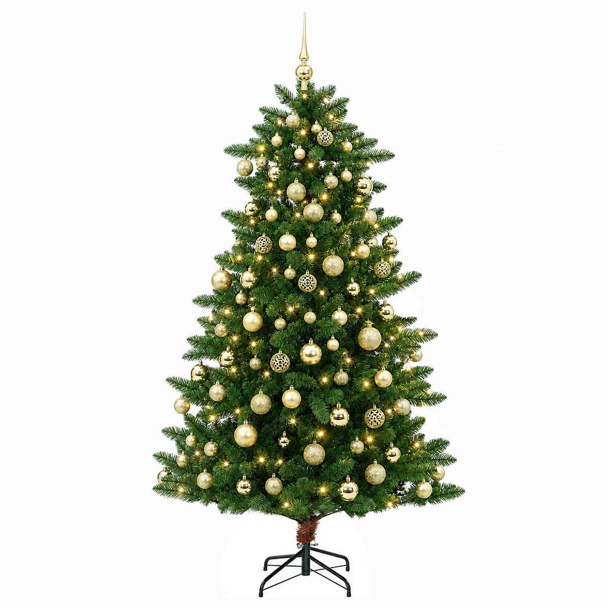 Artificial Christmas Tree with Bauble 210 εκ. 300 LED - Pakobazaar