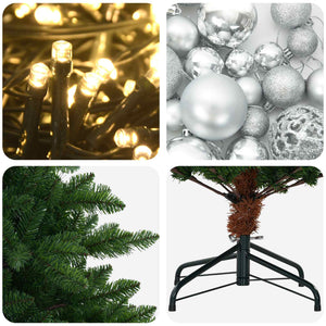 Artificial Christmas Tree with Bauble 120 εκ. 150 LED