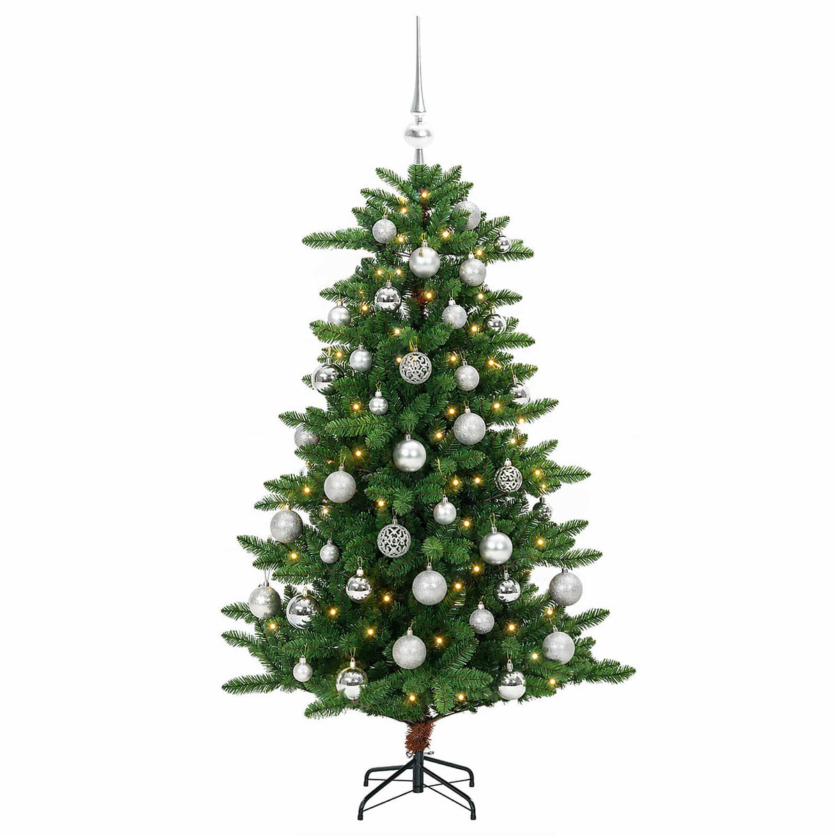Artificial Christmas Tree with Bauble 120 εκ. 150 LED