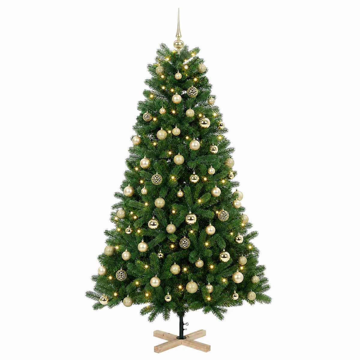 Τεχνητό χριστουγεννιάτικο δέντρο με μπάλα 210 εκ. 300 LED