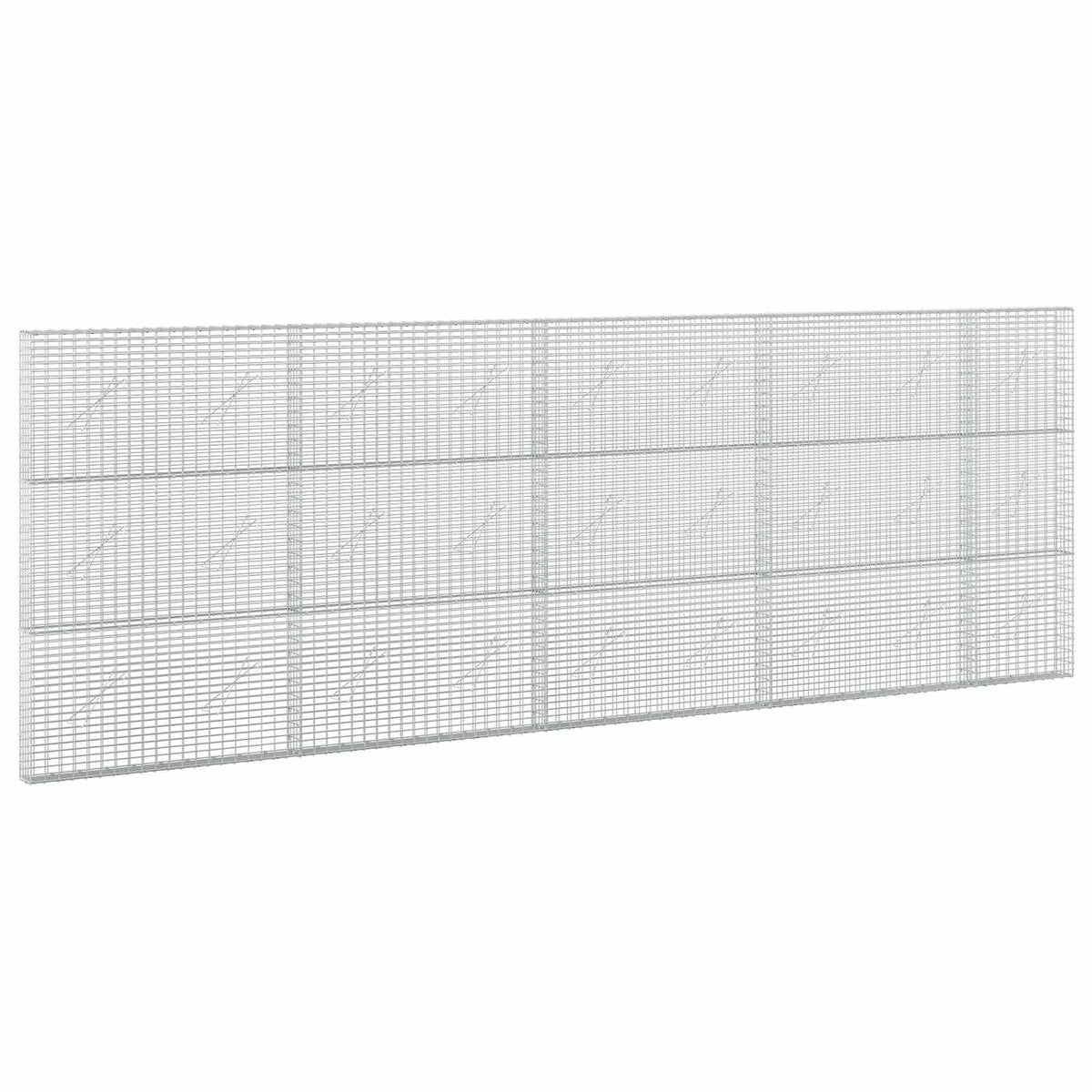 Γκαμπιόν με σύρμα 3,5 χλστ και πλέγμα 5x2,5 εκ 450x10x150 εκ - Pakobazaar