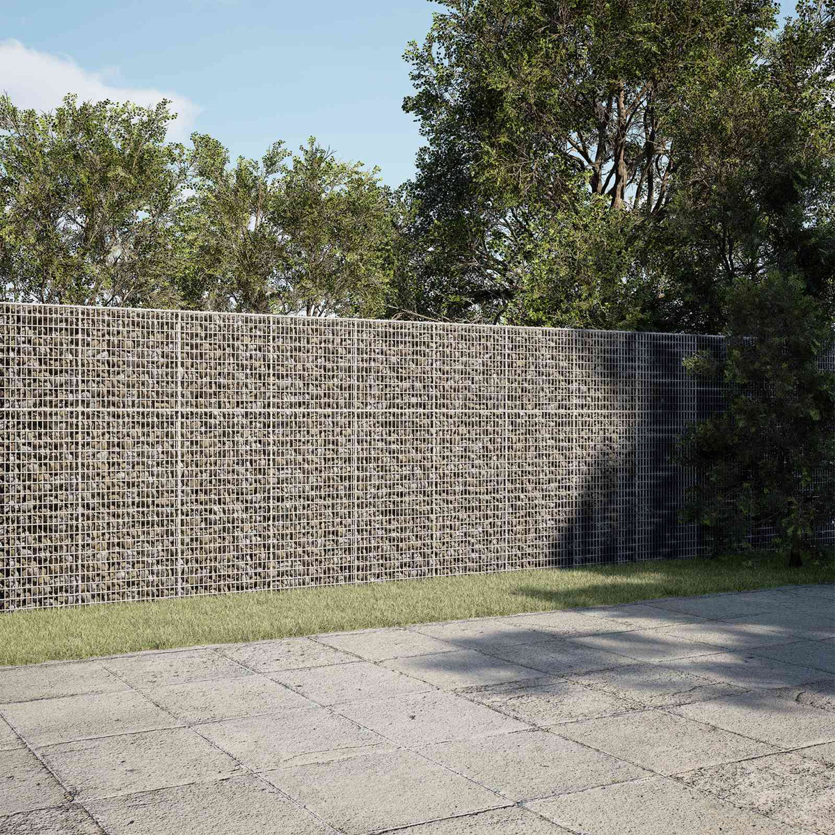 Γκαμπιόν με σύρμα 3,5 χλστ και πλέγμα 5x2,5 εκ 1050x10x150 εκ - Pakobazaar