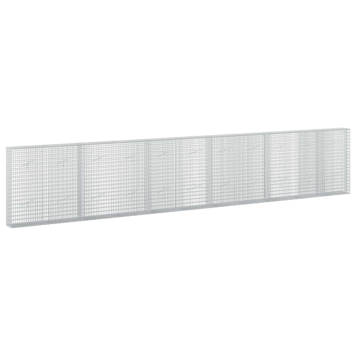 Γκαμπιόν με σύρμα 3,5 χλστ και πλέγμα 5x2,5 εκ 550x20x100 εκ. - Pakobazaar
