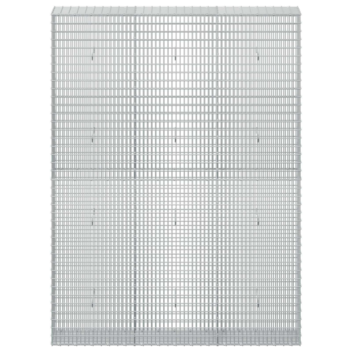 Γκαμπιόν με σύρμα 3,5 χλστ και πλέγμα 5x2,5 εκ 150x30x200 εκ - Pakobazaar