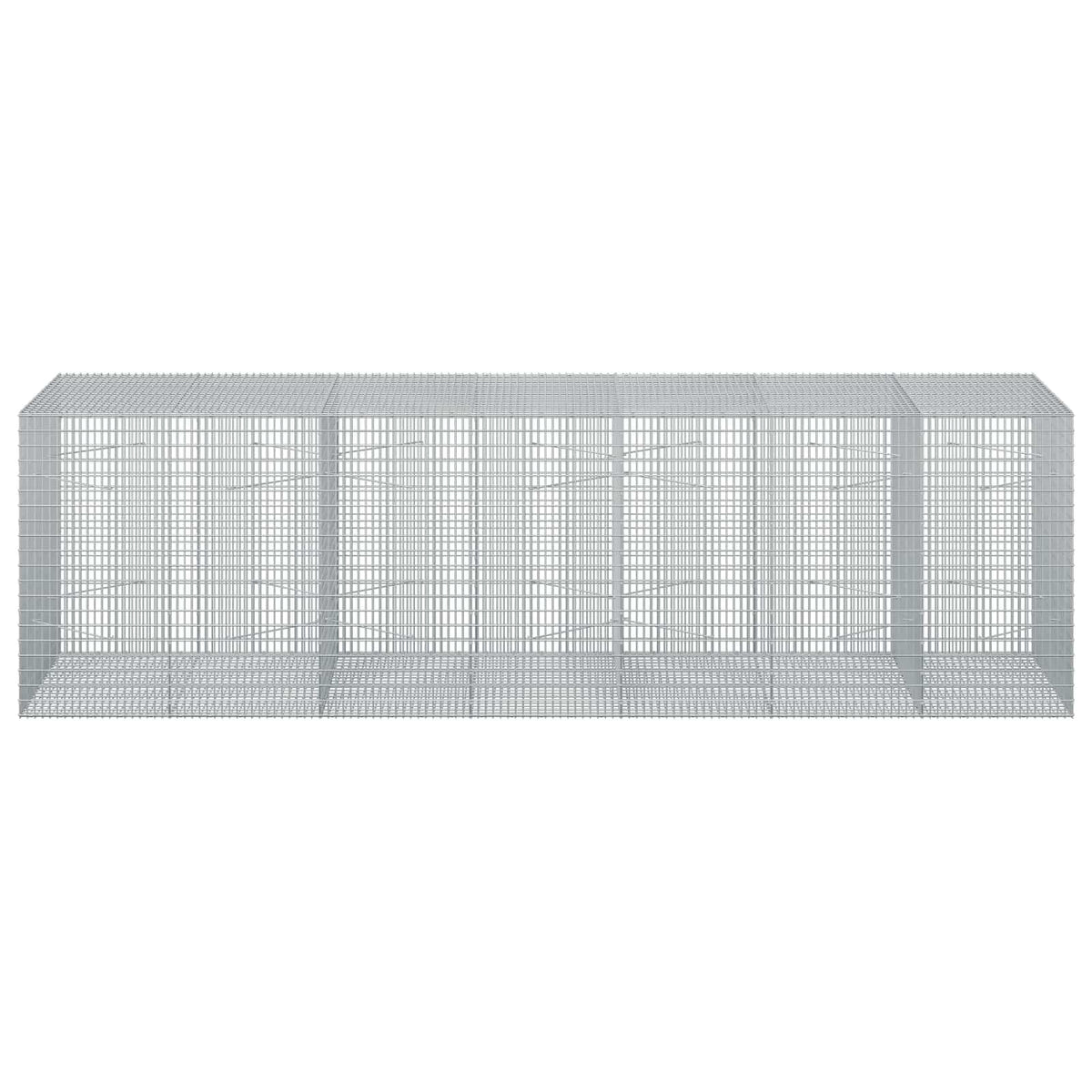 Γκαμπιόν με σύρμα 3,5 χλστ και πλέγμα 5x2,5 εκ 350x100x100 εκ.