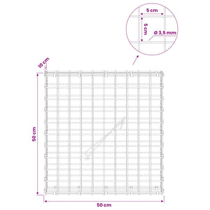 Γκαμπιόν με Σύρμα 3,5 mm και Πλέγμα 5x5 cm 50x10x50 εκ
