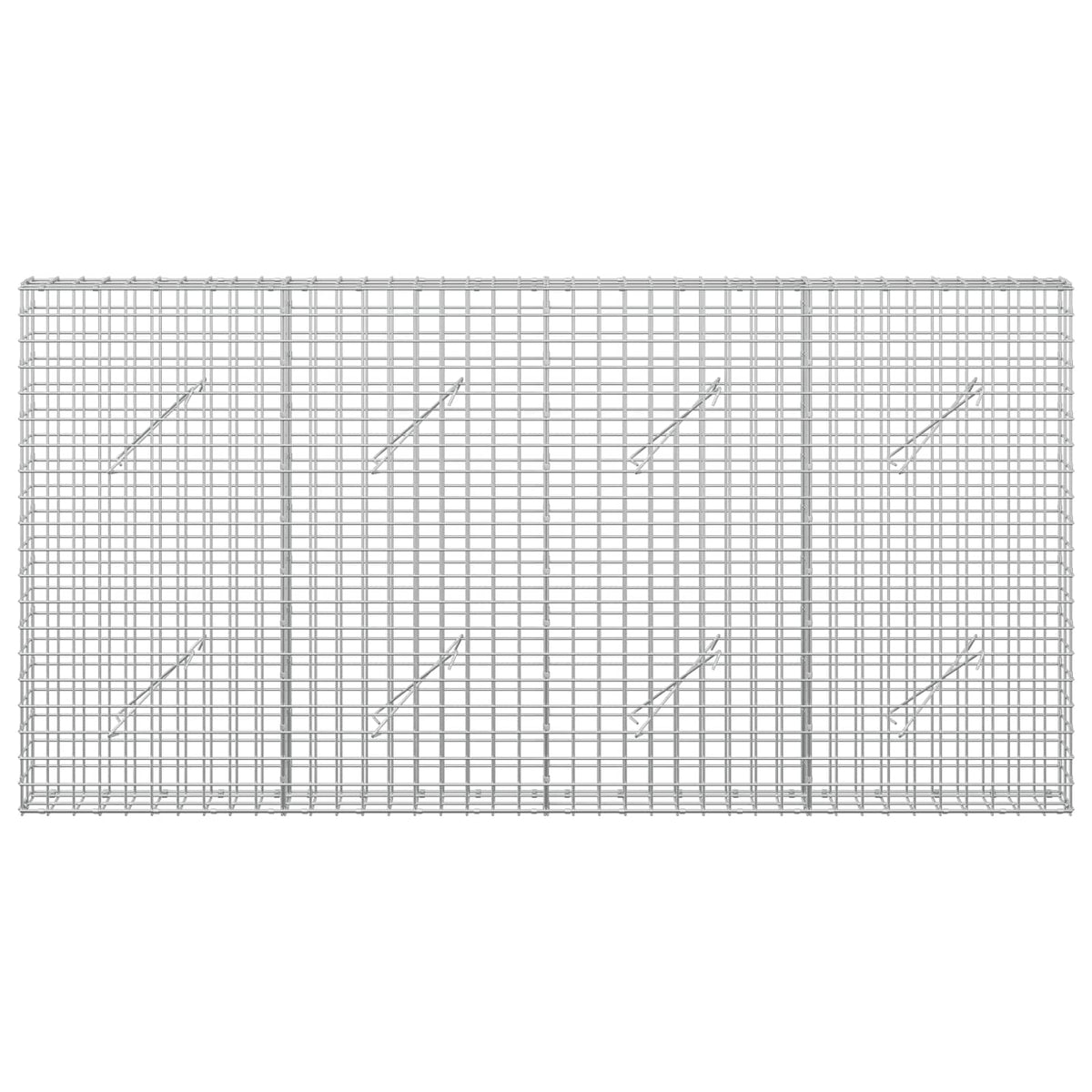 Γκαμπιόν με Σύρμα 3,5 mm και Πλέγμα 5x5 cm 200x10x100 εκ