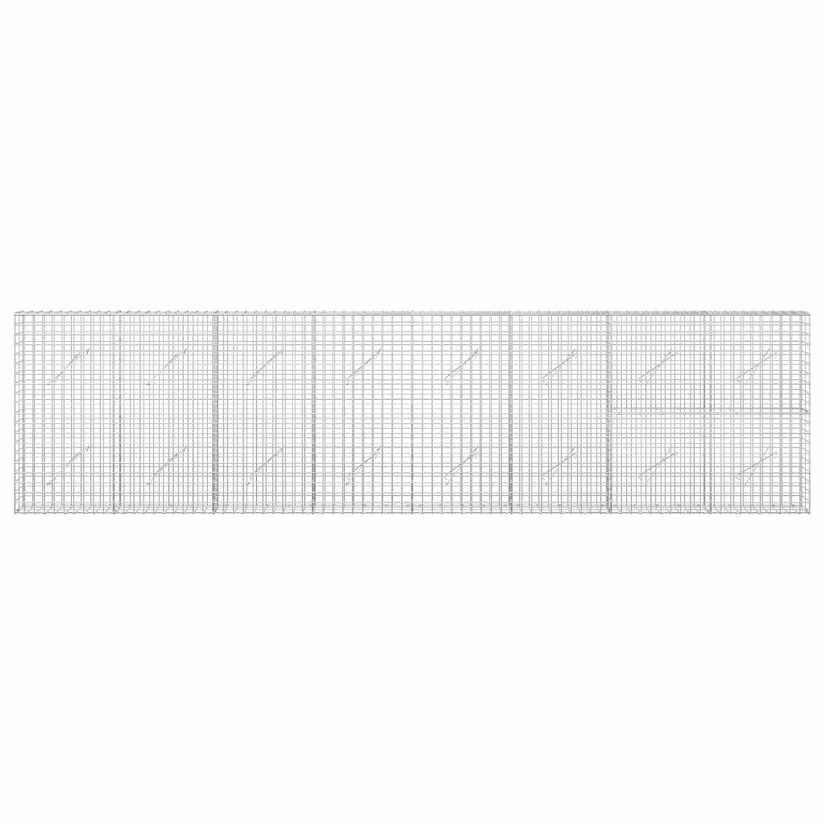Γκαμπιόν με Σύρμα 3,5 mm και Πλέγμα 5x5 cm 400x10x100 εκ - Pakobazaar
