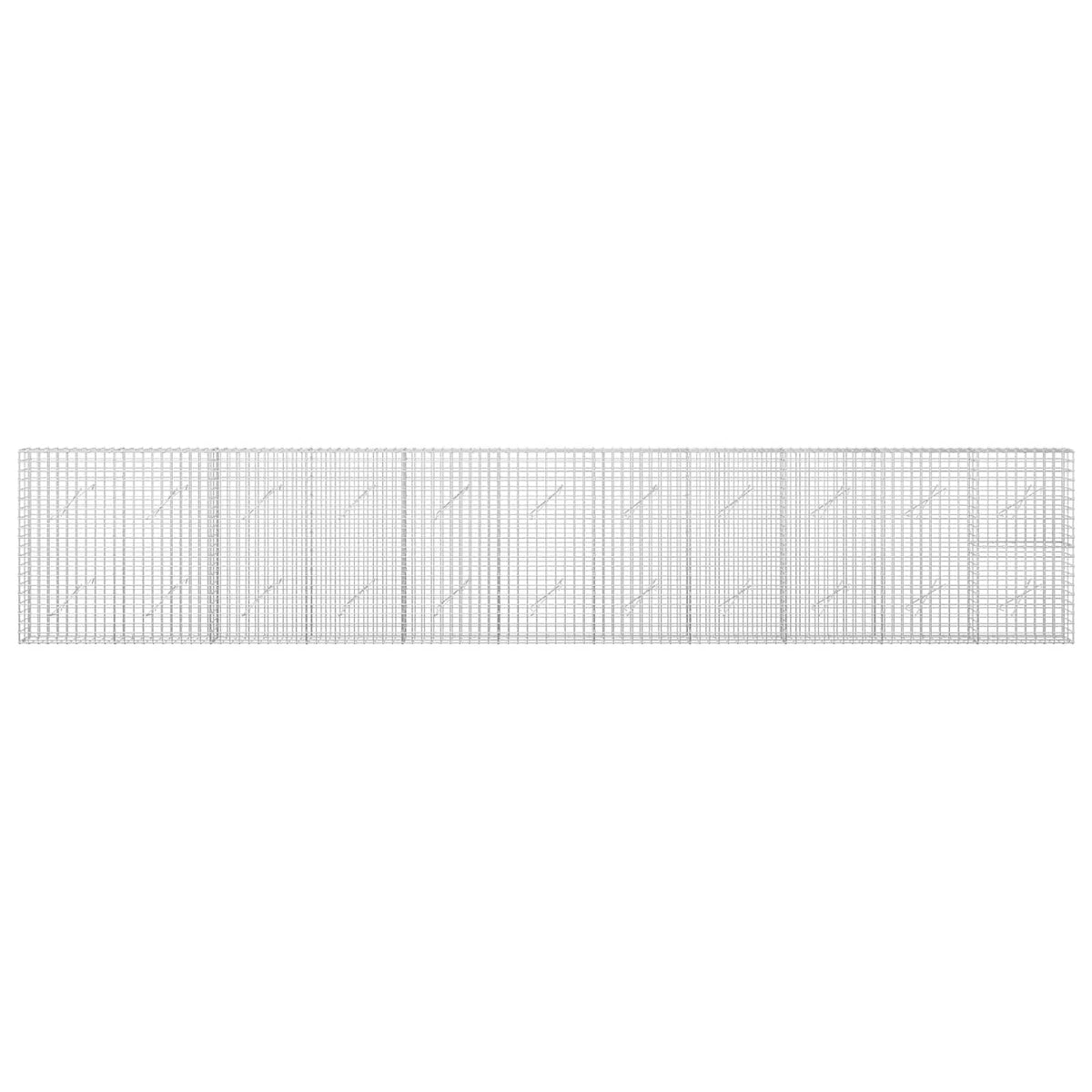 Γκαμπιόν με Σύρμα 3,5 mm και Πλέγμα 5x5 cm 550x10x100 εκ - Pakobazaar