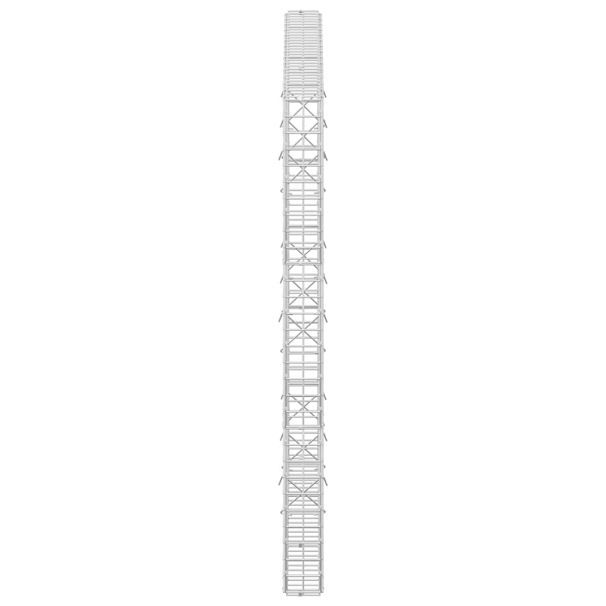 Γκαμπιόν με Σύρμα 3,5 mm και Πλέγμα 5x5 cm 150x10x150 εκ - Pakobazaar