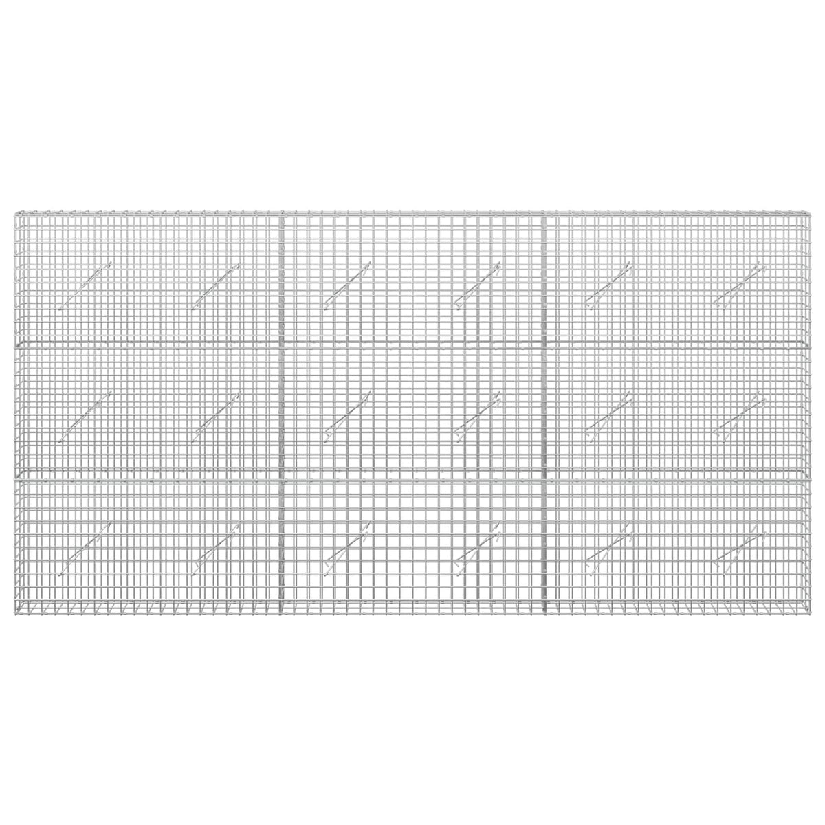 Γκαμπιόν με Σύρμα 3,5 mm και Πλέγμα 5x5 cm 300x10x150 εκ - Pakobazaar