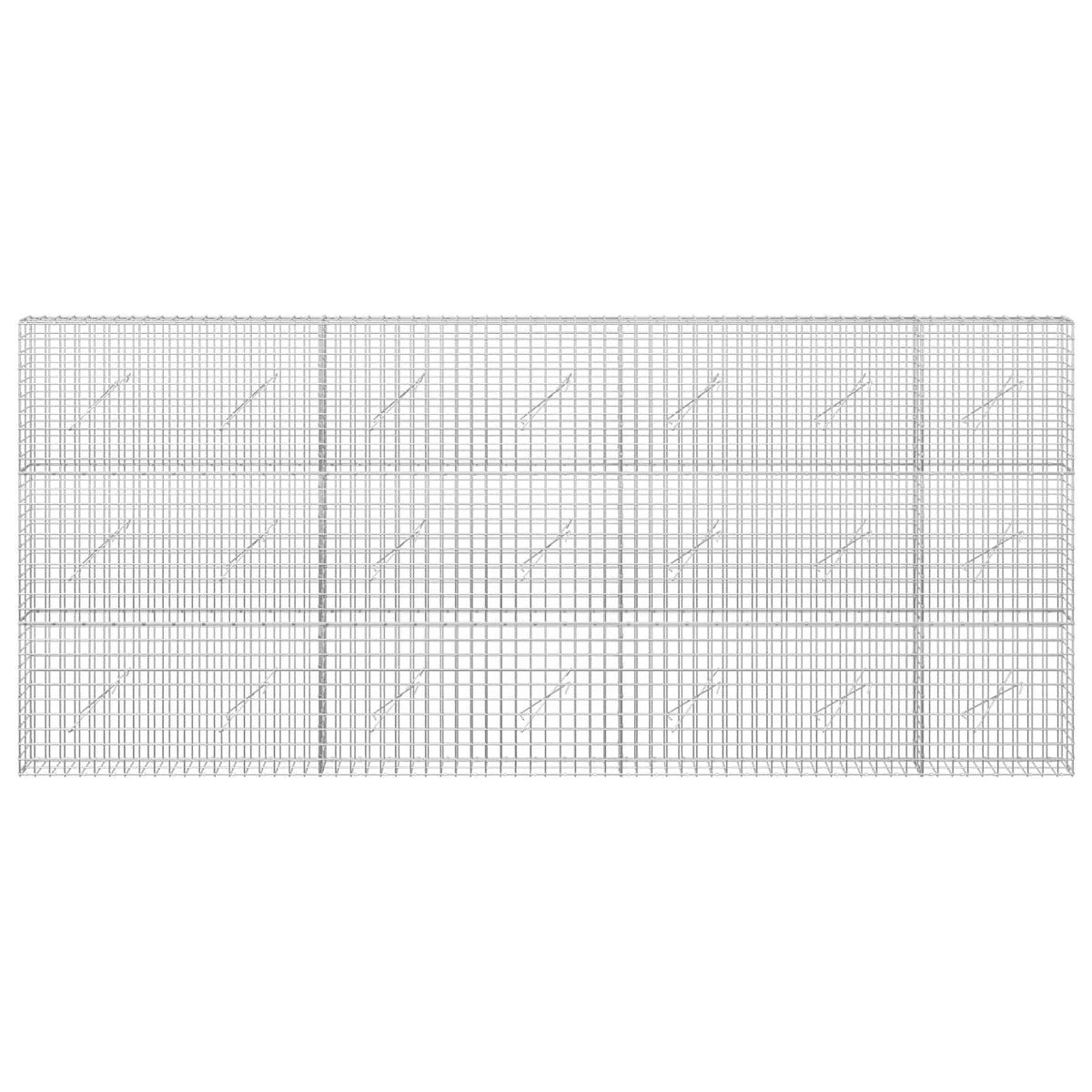 Γκαμπιόν με Σύρμα 3,5 mm και Πλέγμα 5x5 cm 350x10x150 εκ - Pakobazaar
