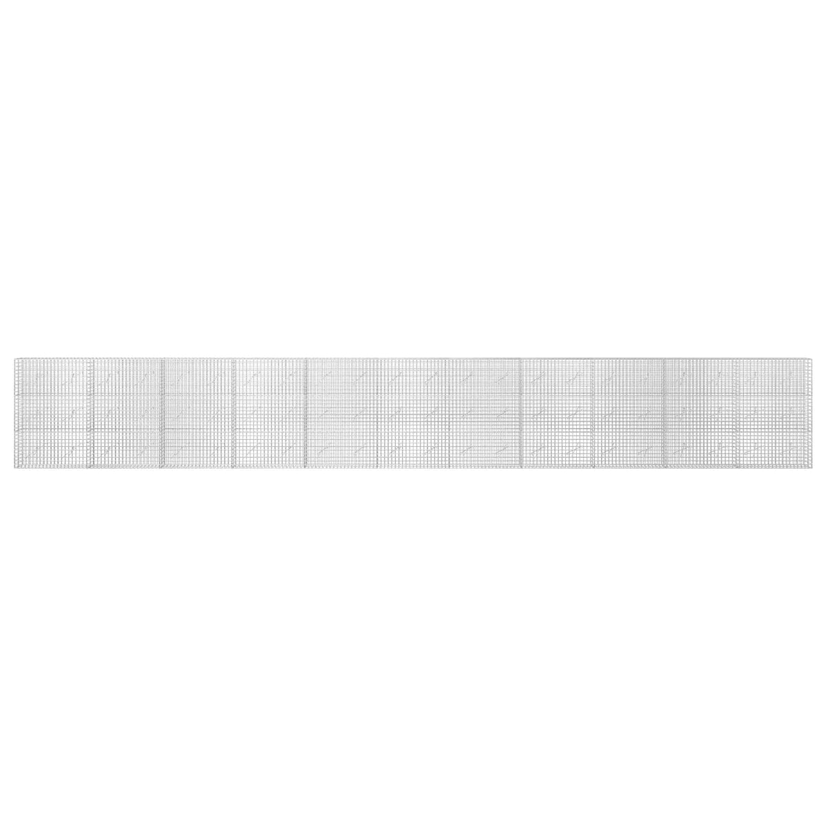 Γκαμπιόν με Σύρμα 3,5 mm και Πλέγμα 5x5 cm 1100x10x150 εκ - Pakobazaar