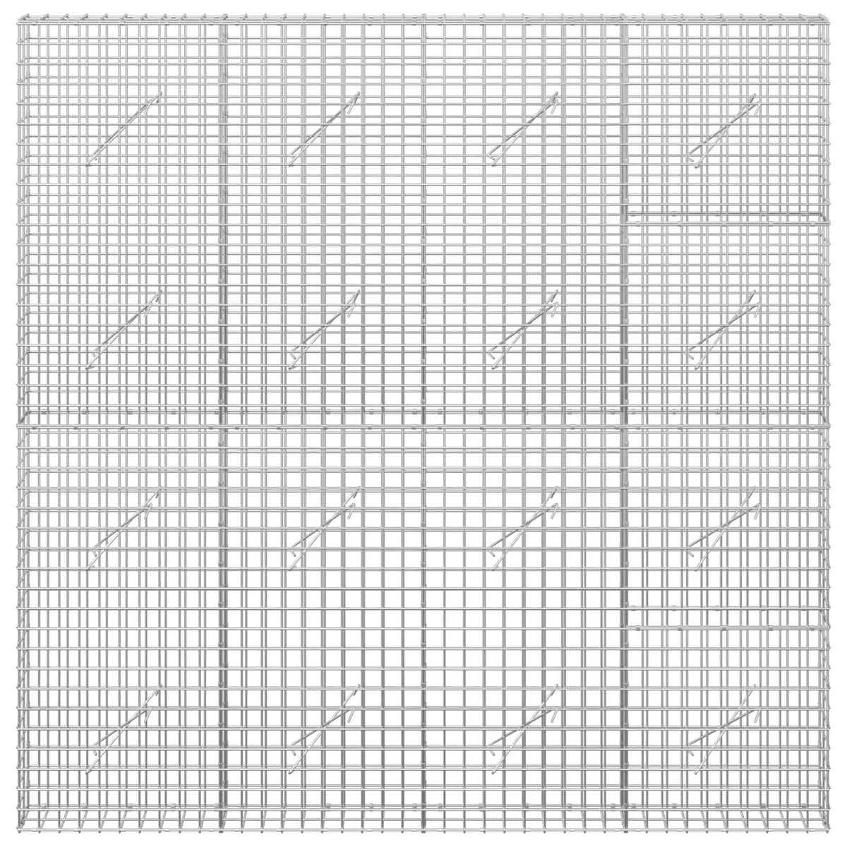 Γκαμπιόν με Σύρμα 3,5 mm και Πλέγμα 5x5 cm 200x10x200 εκ - Pakobazaar