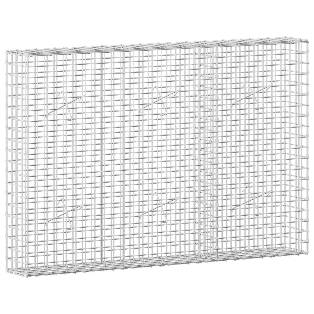 Γκαμπιόν με Σύρμα 3,5 mm και Πλέγμα 5x5 cm 150x20x100 εκ - Pakobazaar