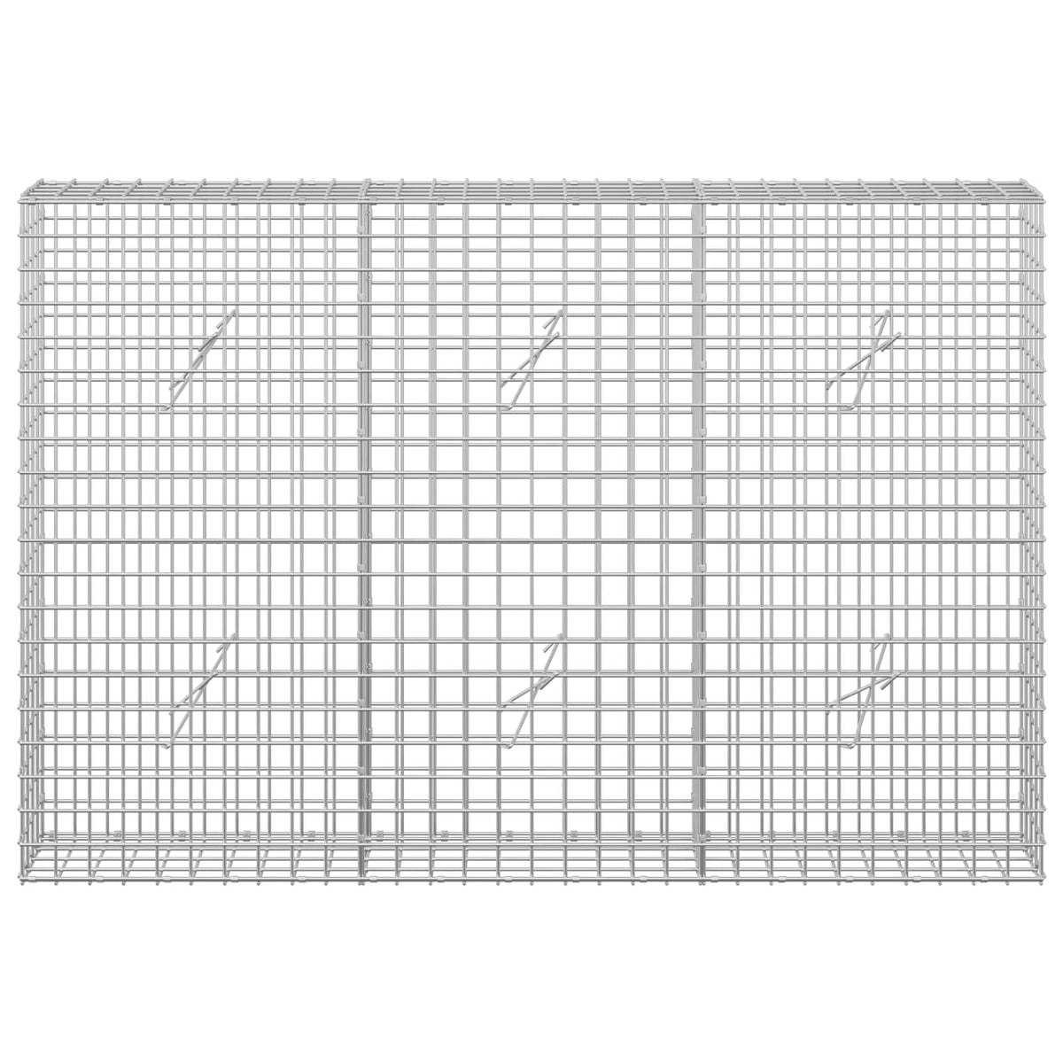 Γκαμπιόν με Σύρμα 3,5 mm και Πλέγμα 5x5 cm 150x20x100 εκ - Pakobazaar