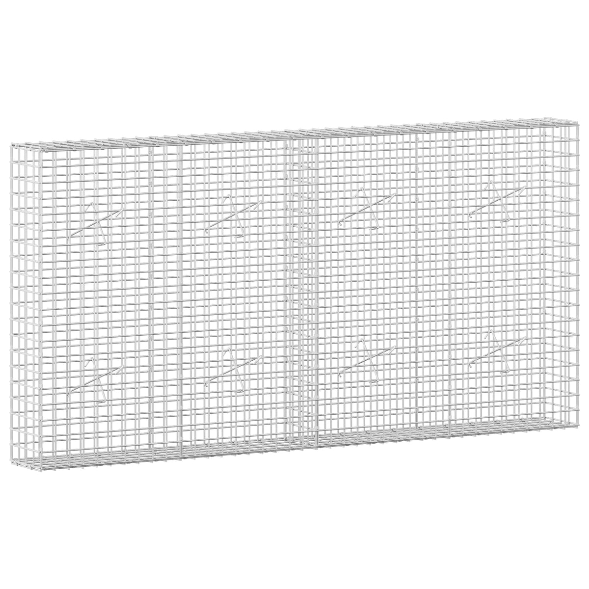 Γκαμπιόν με Σύρμα 3,5 mm και Πλέγμα 5x5 cm 200x20x100 εκ - Pakobazaar