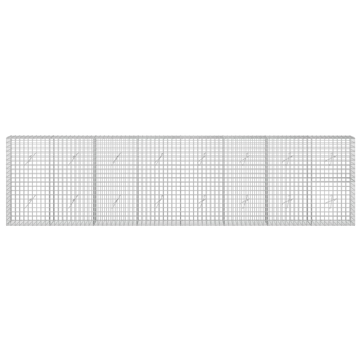 Γκαμπιόν με Σύρμα 3,5 mm και Πλέγμα 5x5 cm 400x20x100 εκ - Pakobazaar