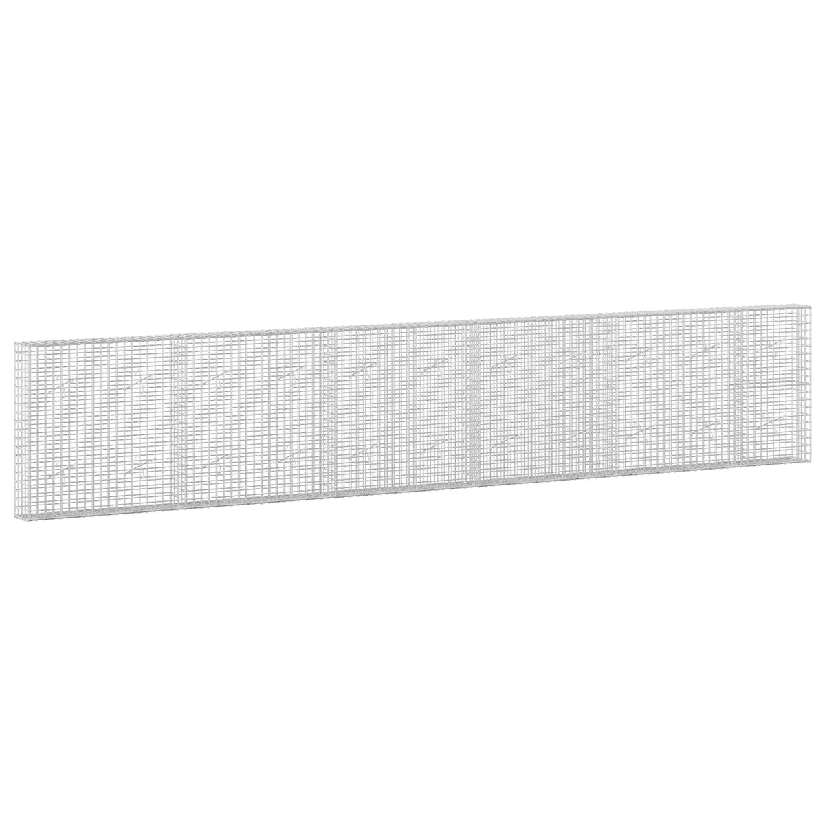 Γκαμπιόν με Σύρμα 3,5 mm και Πλέγμα 5x5 cm 550x20x100 εκ. - Pakobazaar