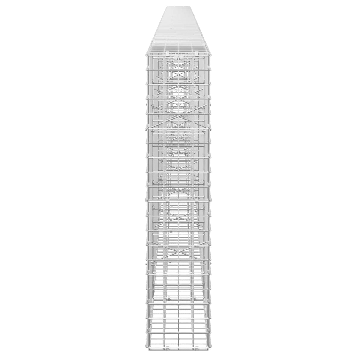 Γκαμπιόν με Σύρμα 3,5 mm και Πλέγμα 5x5 cm 550x20x100 εκ. - Pakobazaar