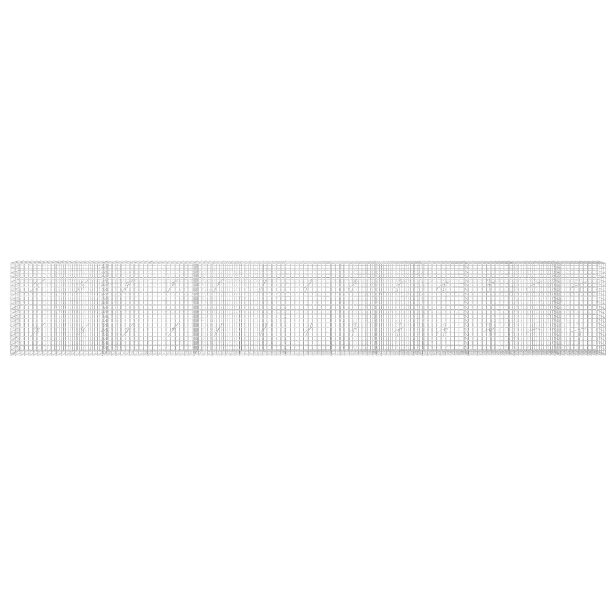 Γκαμπιόν με Σύρμα 3,5 mm και Πλέγμα 5x5 cm 650x20x100 εκ - Pakobazaar