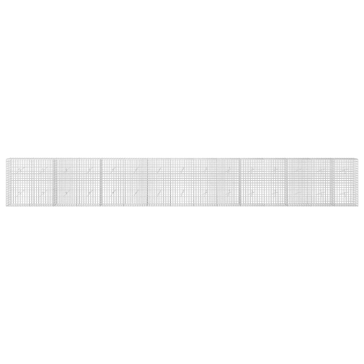 Γκαμπιόν με Σύρμα 3,5 mm και Πλέγμα 5x5 cm 750x20x100 εκ