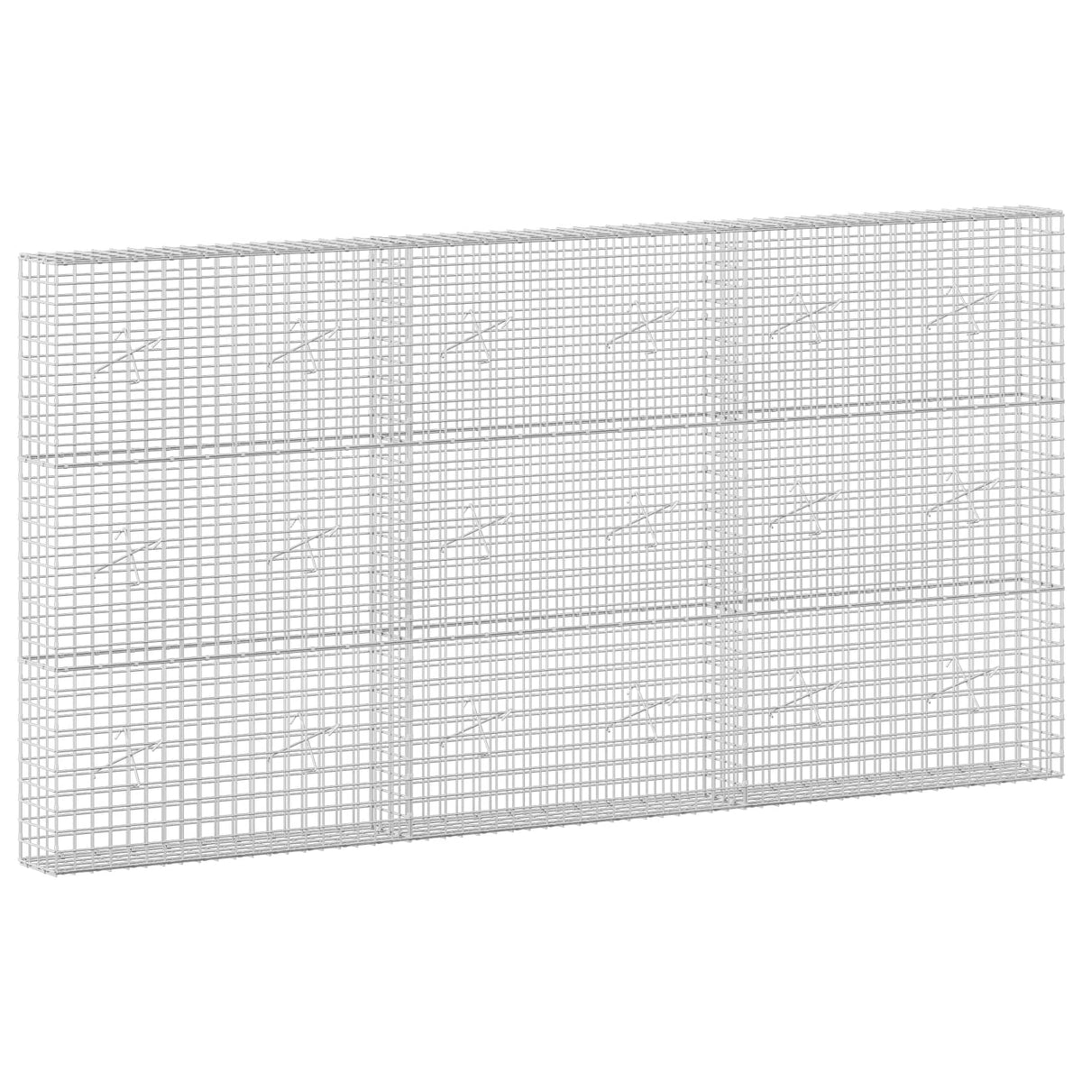 Γκαμπιόν με Σύρμα 3,5 mm και Πλέγμα 5x5 cm 300x20x150 εκ - Pakobazaar
