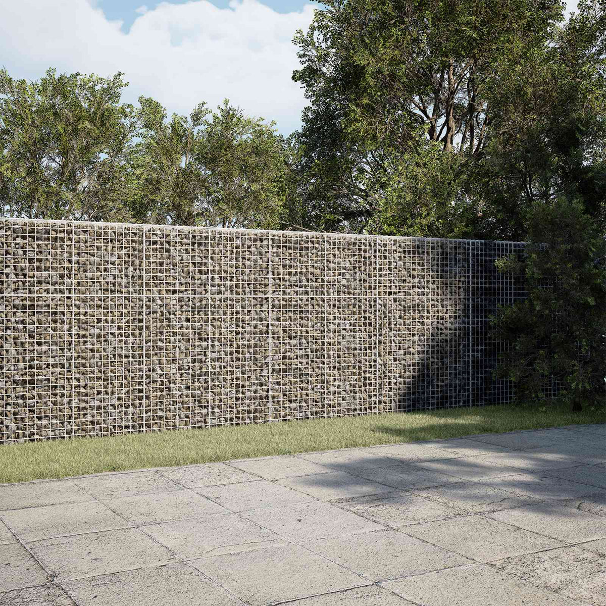 Γκαμπιόν με Σύρμα 3,5 mm και Πλέγμα 5x5 cm 650x20x150 εκ