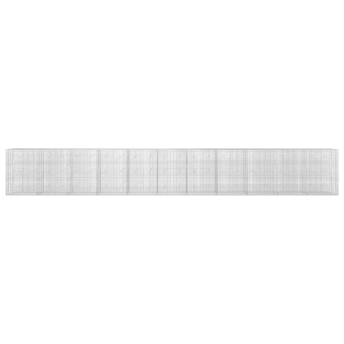 Γκαμπιόν με Σύρμα 3,5 mm και Πλέγμα 5x5 cm 1100x20x150 εκ - Pakobazaar