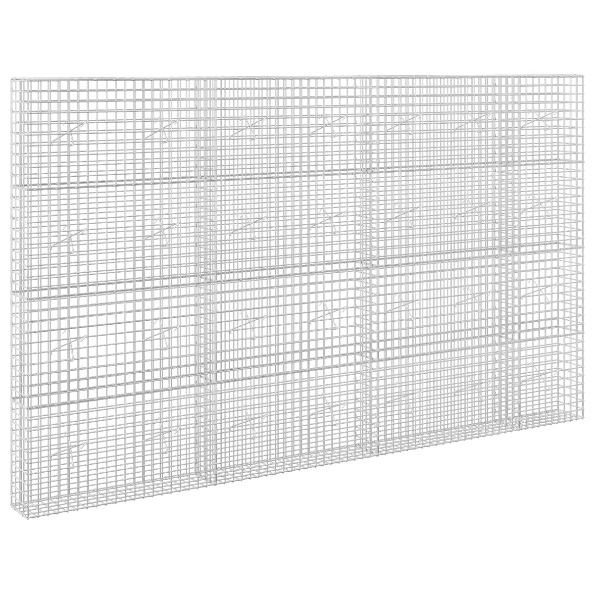 Γκαμπιόν με Σύρμα 3,5 mm και Πλέγμα 5x5 cm 350x20x200 εκ. - Pakobazaar