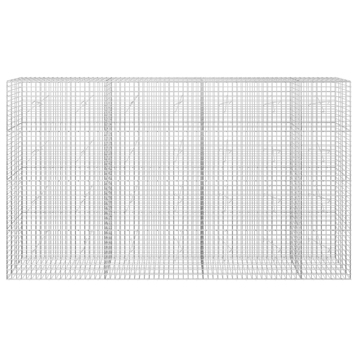 Γκαμπιόν με Σύρμα 3,5 mm και Πλέγμα 5x5 cm 350x20x200 εκ. - Pakobazaar