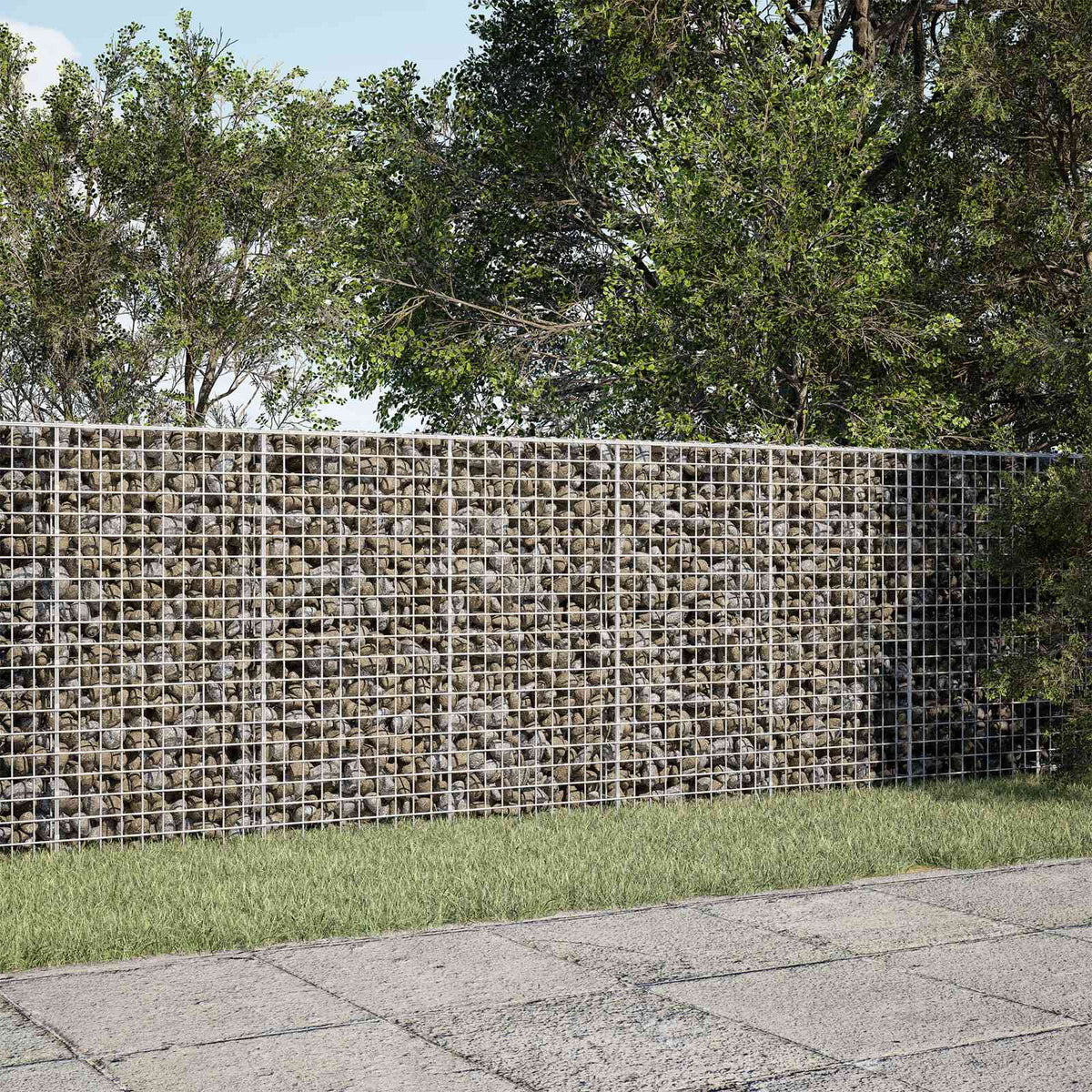 Γκαμπιόν με Σύρμα 3,5 mm και Πλέγμα 5x5 cm 200x50x100 εκ - Pakobazaar