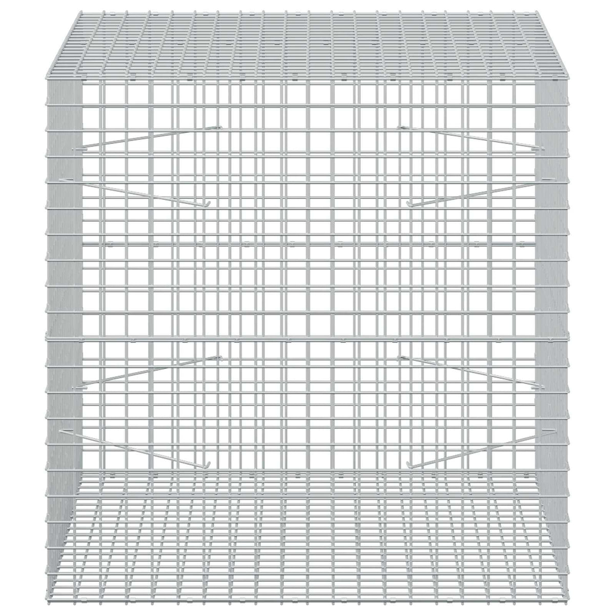 Γκαμπιόν με Σύρμα 3,5 mm και Πλέγμα 5x5 cm 100x100x100 εκ. - Pakobazaar