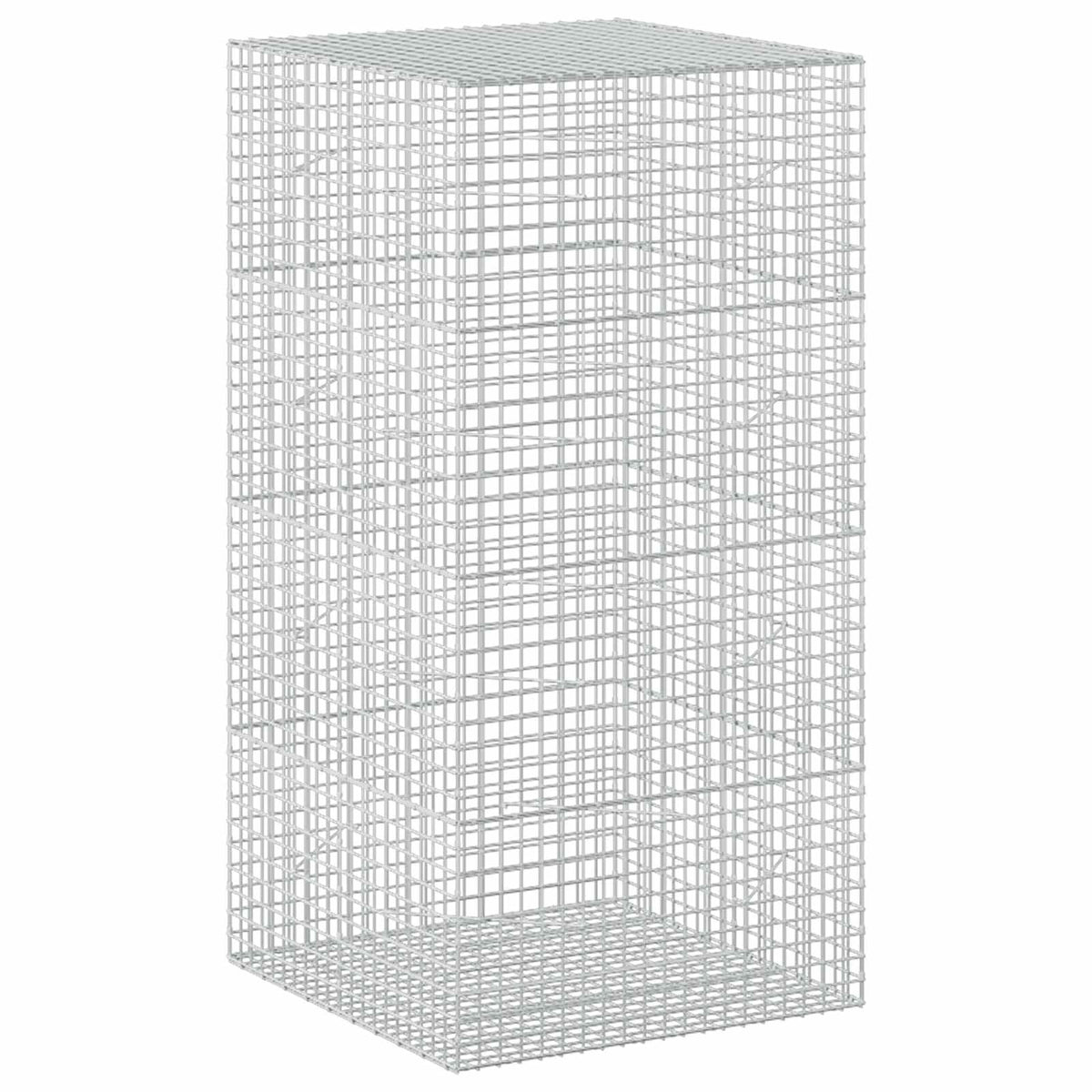 Γκαμπιόν με Σύρμα 3,5 mm και Πλέγμα 5x5 cm 100x100x200 εκ - Pakobazaar