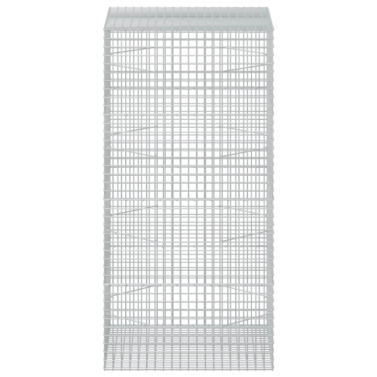 Γκαμπιόν με Σύρμα 3,5 mm και Πλέγμα 5x5 cm 100x100x200 εκ - Pakobazaar