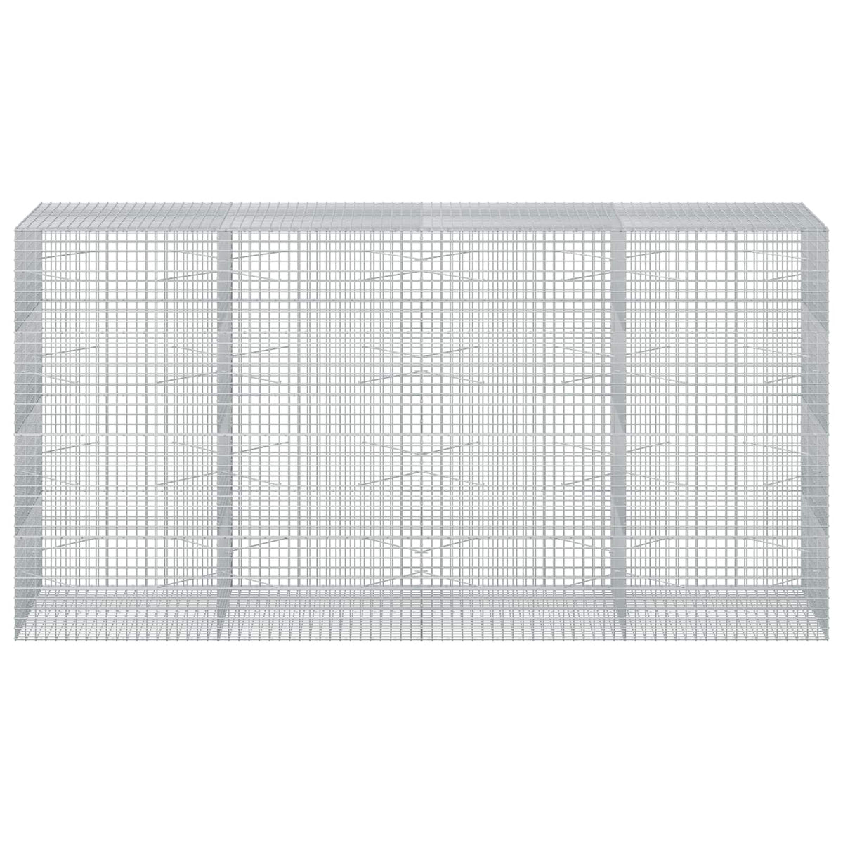 Γκαμπιόν με Σύρμα 3,5 mm και Πλέγμα 5x5 cm 400x100x200 εκ - Pakobazaar