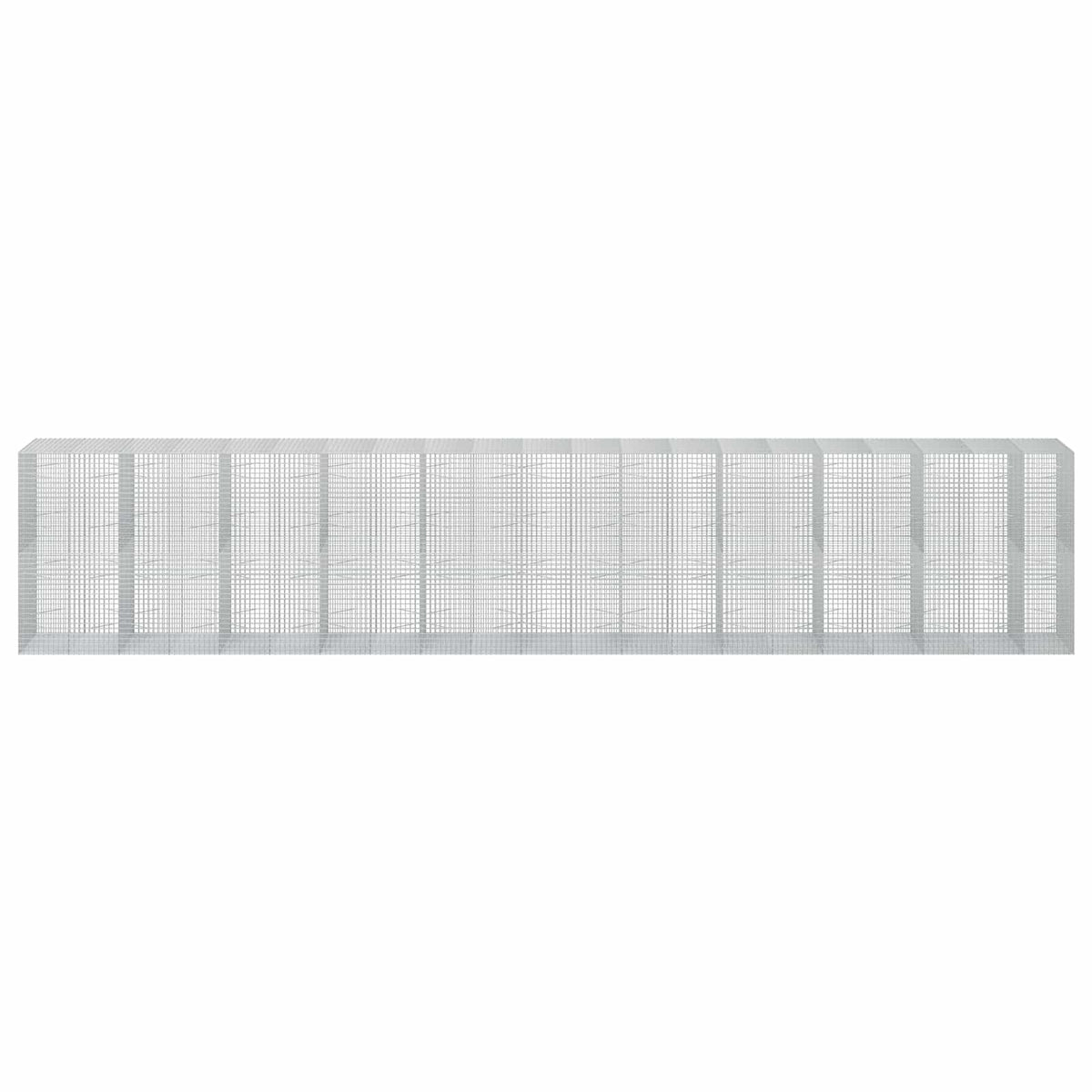 Γκαμπιόν με Σύρμα 3,5 mm και Πλέγμα 5x5 cm 1050x100x200 εκ. - Pakobazaar