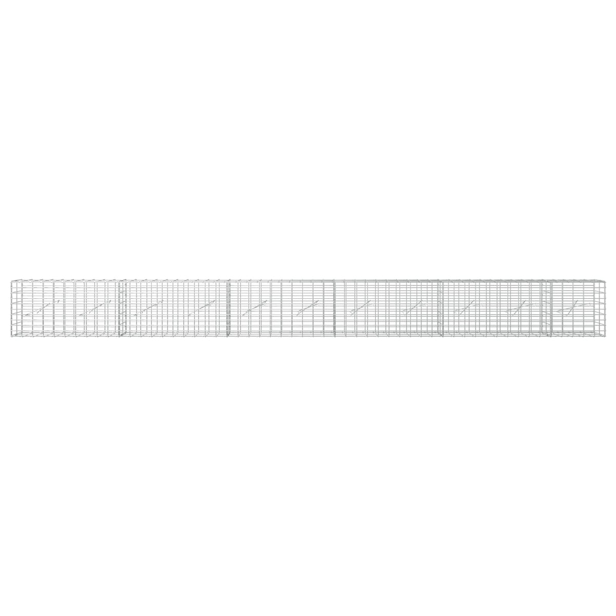 Γκαμπιόν με σύρμα 3,5 mm και πλέγμα 5x10 cm 550x10x50 εκ - Pakobazaar