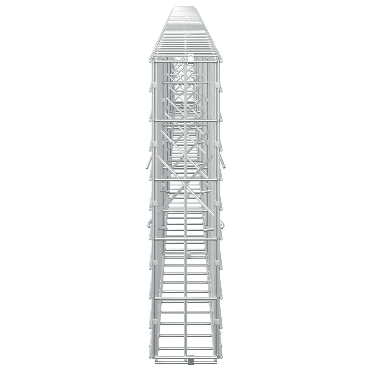 Γκαμπιόν με σύρμα 3,5 mm και πλέγμα 5x10 cm 550x10x50 εκ - Pakobazaar