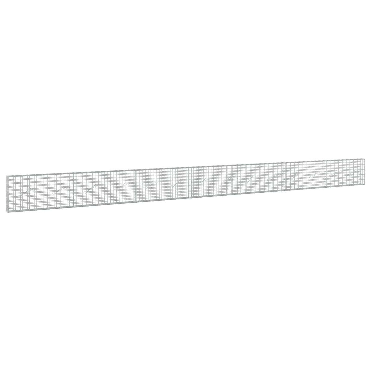 Γκαμπιόν με σύρμα 3,5 mm και πλέγμα 5x10 cm 700x10x50 εκ. - Pakobazaar