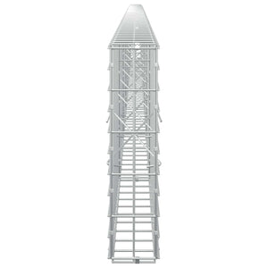 Γκαμπιόν με σύρμα 3,5 mm και πλέγμα 5x10 cm 700x10x50 εκ. - Pakobazaar