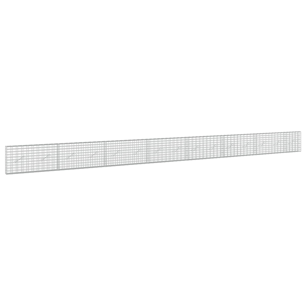 Γκαμπιόν με σύρμα 3,5 mm και πλέγμα 5x10 cm 750x10x50 εκ. - Pakobazaar