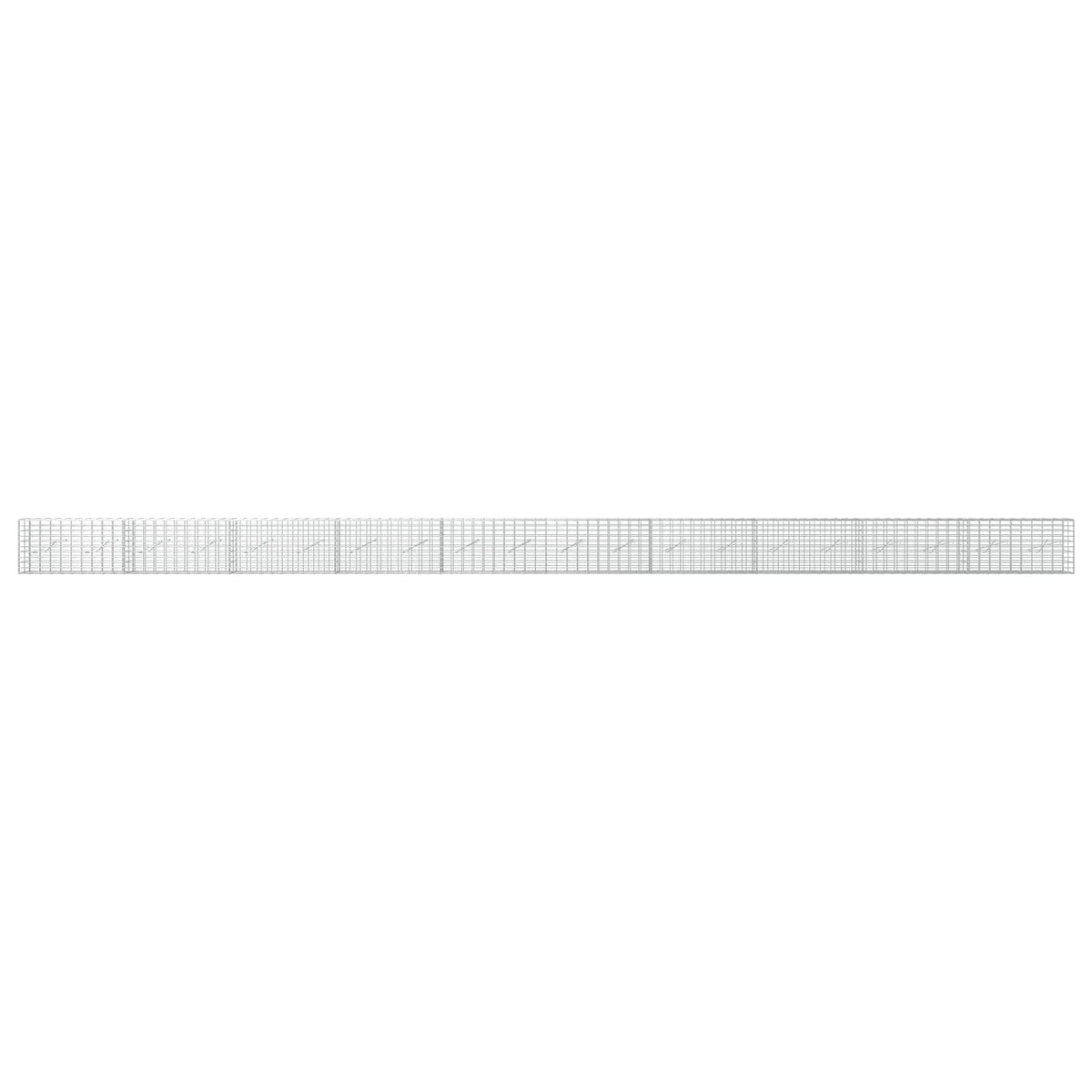 Γκαμπιόν με σύρμα 3,5 mm και πλέγμα 5x10 cm 1000x10x50 εκ - Pakobazaar